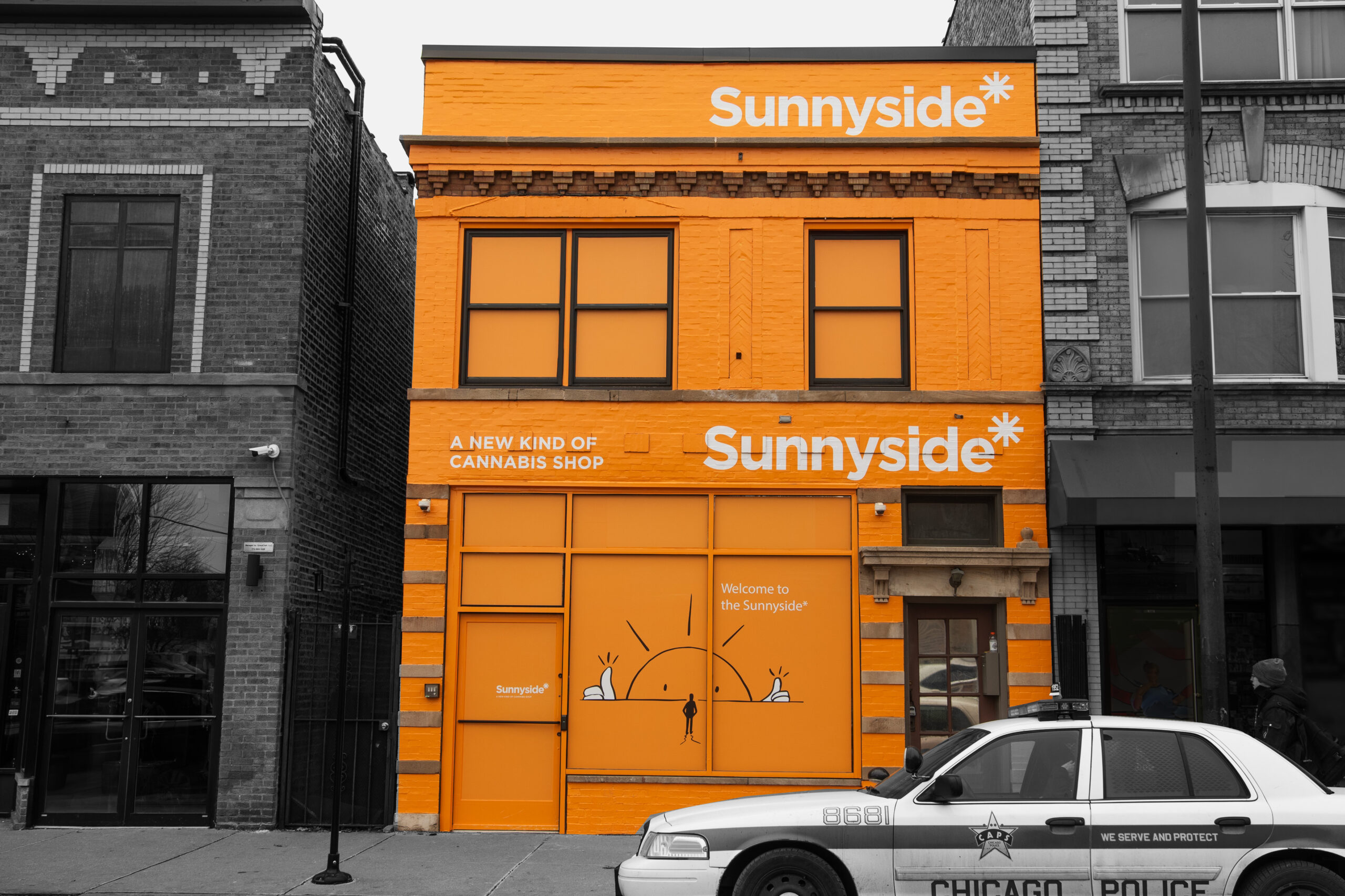 Sunny Side Building Wrap Chicago